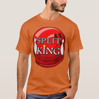 Splitst King Bowling Ball Bowling Bowling T T-shirt