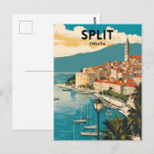 Splitst Kroatië Briefkaart (Voorkant / Achterkant)