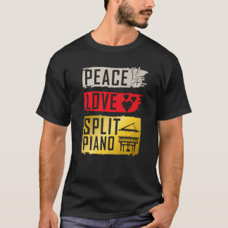 Splitst pianisten Pianisten Split Pian T-shirt