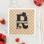 Splitst 'R' Cowboy Monogram Servet (Insitu)