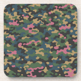 Splotch Square Plastic Onderzetter Set