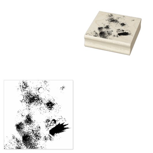 Splotches Hout Art Stamp Rubberstempel (Gestempeld)