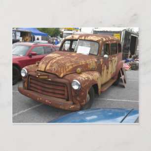 Splotchy Rusted Truck Briefkaart