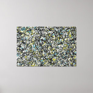 SPLT_001, Actie Splatter Schilderen Canvas Afdruk