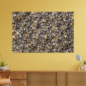 SPLT_002, Actie Splatter Schilderen Canvas Afdruk (Insitu (Woonkamer))