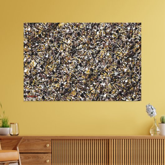 SPLT_002, Actie Splatter Schilderen Canvas Afdruk (Insitu (Woonkamer))