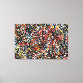 SPLT_24_004, Actie Splatter Schilderen Canvas Afdruk (Voorkant)
