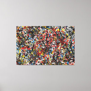 SPLT_24_004, Actie Splatter Schilderen Canvas Afdruk