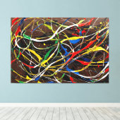 SPLT_25_0008, Actie Schilderen Canvas Afdrukken (Insitu (Houten vloer))