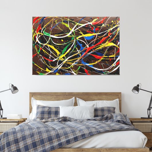 SPLT_25_0008, Actie Schilderen Canvas Afdrukken (Insitu (Slaapkamer))