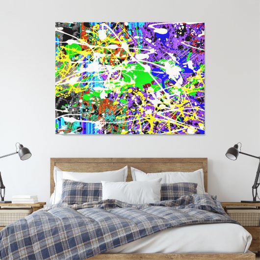 SPLTR DE MUNDO_04 - Actie Schilderen - Canvas Prin (Insitu (Slaapkamer))