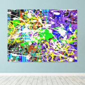 SPLTR DE MUNDO_04 - Actie Schilderen - Canvas Prin (Insitu (Houten vloer))