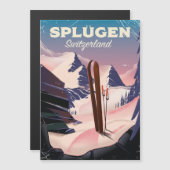 splügen Zwitserland ski poster (Voorkant / Achterkant)