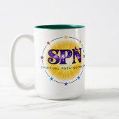 SPN visie op het leven Tweekleurige Koffiemok (Links)