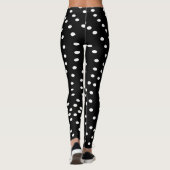 SPNOP ZWART MET WITTE STIPPEN LEGGINGS (Achterkant)