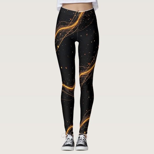 SPNP_Black stars Leggings (Voorkant)