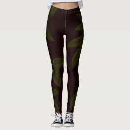 SPNP_Groen_Bladeren_Leggings Leggings