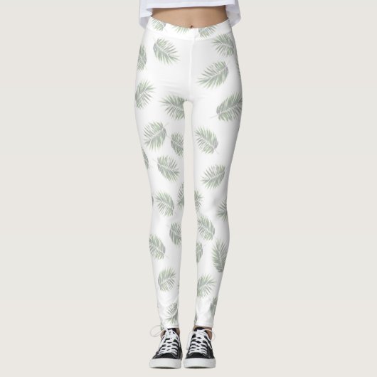 SPNP_Leaf_Printed Leggings (Voorkant)