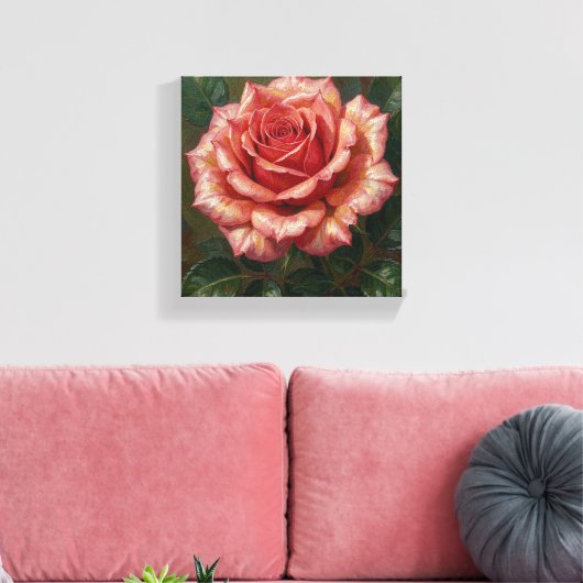 SPNP_Roze_Premium Ingepakt Canvas Afdruk (Insitu (Woonkamer))