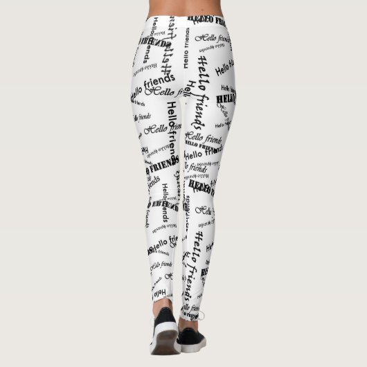SPNP_ Text printed leggings (Achterkant)