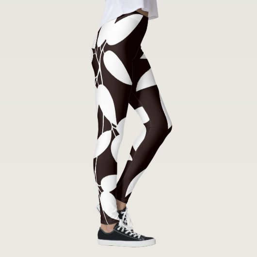 SPNP_White Leaves Leggings (Rechts)