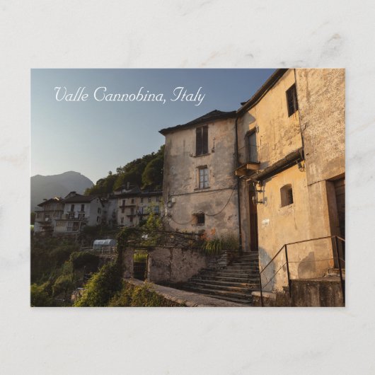 Spoccia Sunset, Valle Cannobina, Italië Briefkaart (Voorkant)