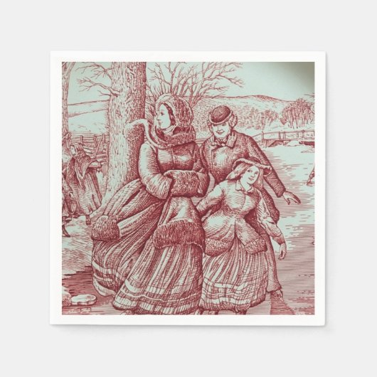 Spode Beperkte Oplage Kerstbeeld Servet (Voorkant)