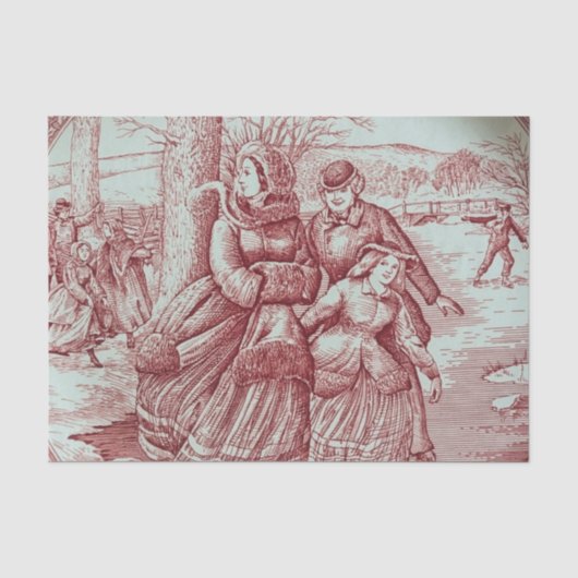Spode Beperkte Oud-Kerstbeeld Tissuepapier (Voorkant)