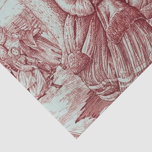 Spode Beperkte Oud-Kerstbeeld Tissuepapier (Detail)