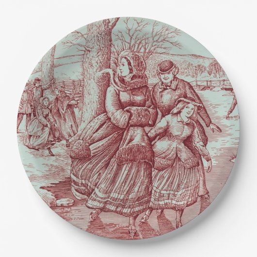 Spode Limited Ed Kerst Afbeelding Papieren Bordje (Voorkant)
