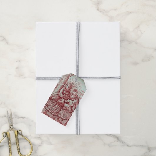 Spode Limited Ed Kerstbeeld Cadeaulabel (Met Touw)