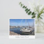 Spodsbjerg harbor, Langeland, Denemarken Briefkaart (Staand voorkant)
