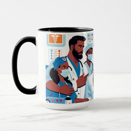 spoed op de eerste hulp mok (Links)