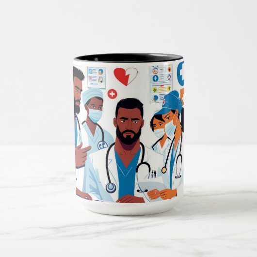 spoed op de eerste hulp mok (Midden)