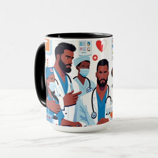 spoed op de eerste hulp mok (Voorkant links)