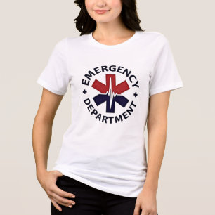 Spoeddienst – Minimalistisch Circulair Embleem Tri-Blend Shirt