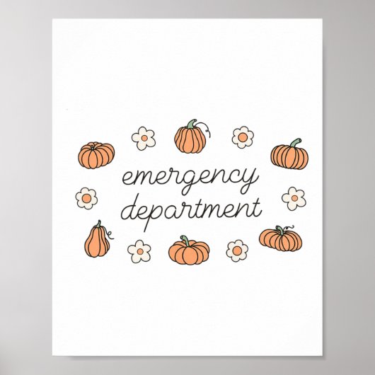 Spoedeisende Hulp Afdeling Herfst Pompoenen Se Hul Poster (Voorkant)