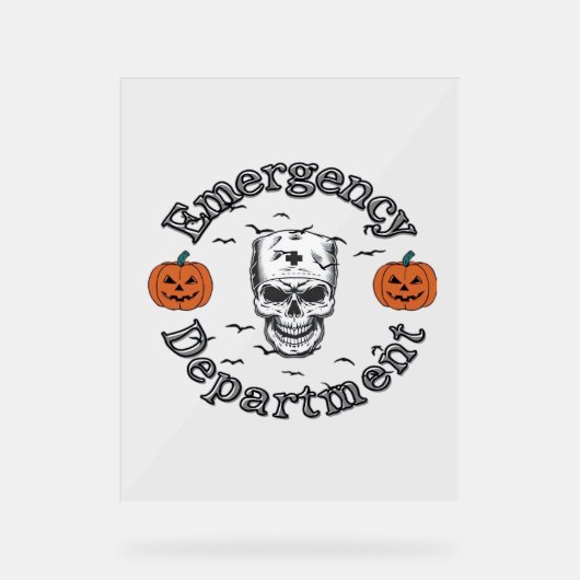 Spoedeisende hulp Afdeling Kamer Er Verpleegkundig Acryl Bord (Voorkant)