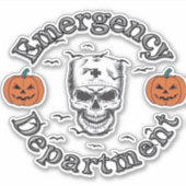 Spoedeisende hulp Afdeling Kamer Er Verpleegkundig Sticker (Voorkant)