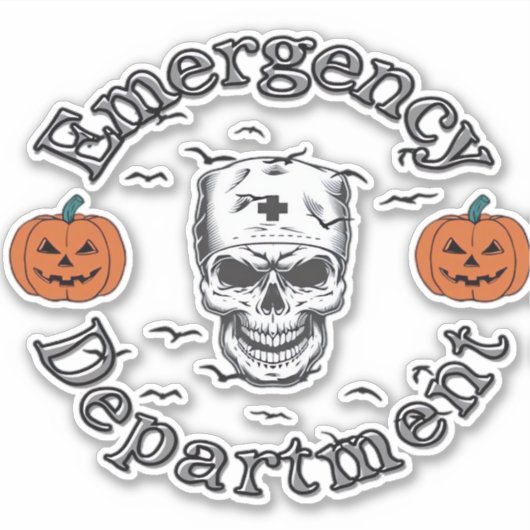 Spoedeisende hulp Afdeling Kamer Er Verpleegkundig Sticker (Voorkant)