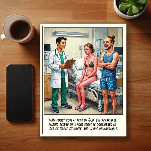 Spoedeisende Hulp Avonturen Cartoon Briefkaart