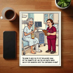 Spoedeisende Hulp Avonturen Cartoon Briefkaart