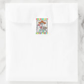 Spoedeisende hulp Cinco de Mayo Skeleton Coffee Ronde Sticker (Tas)