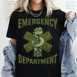 Spoedeisende Hulp Frankenstein Verpleegster Hallow T-shirt