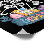 Spoedeisende hulp Funny Skeleton Dancing Pasen Poster (Hoek)