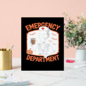 Spoedeisende hulp Grappige Halloween Nurse Essenti Acryl Bord (Huwelijk)