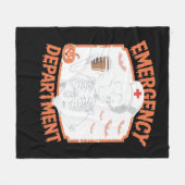 Spoedeisende hulp Grappige Halloween Nurse Essenti Fleece Deken (Voorkant (Horizontaal))