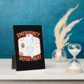 Spoedeisende hulp Grappige Halloween Nurse Essenti Fotoplaat (Zijkant)