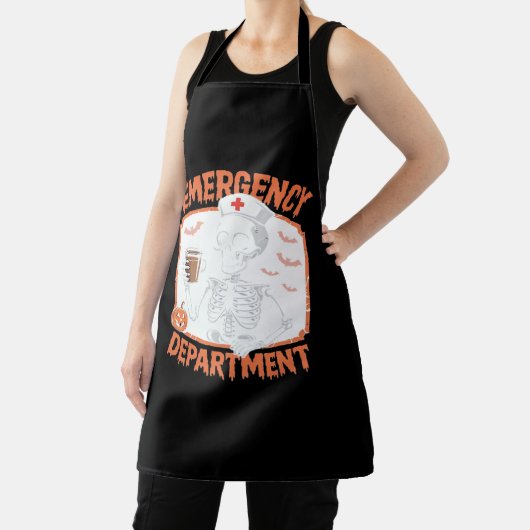 Spoedeisende hulp Grappige Halloween Nurse Essenti Schort (Insitu)