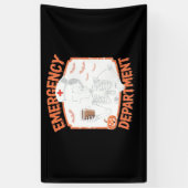 Spoedeisende hulp Grappige Halloween Nurse Essenti Spandoek (Verticaal)